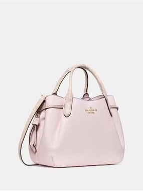 Kate Spade Dumpling Snake Embossed Small Satchel Shimmer Pink